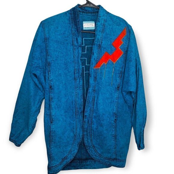 Go West Vintage 90s Denim Jacket size XS - Picture 1 of 6